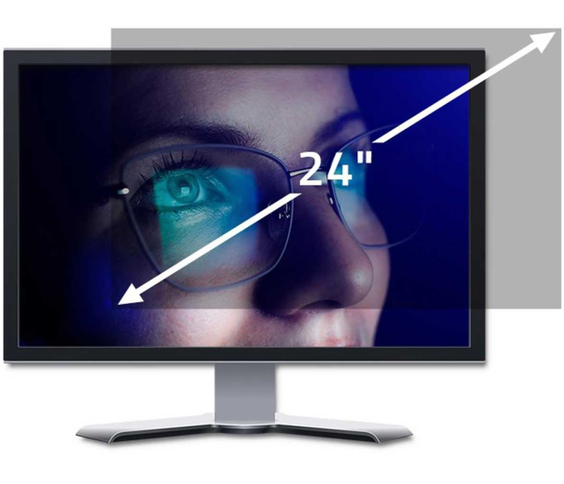 Qoltec Filtr prywatyzujący 24" | 16:10 - 1243543 - zdjęcie 4